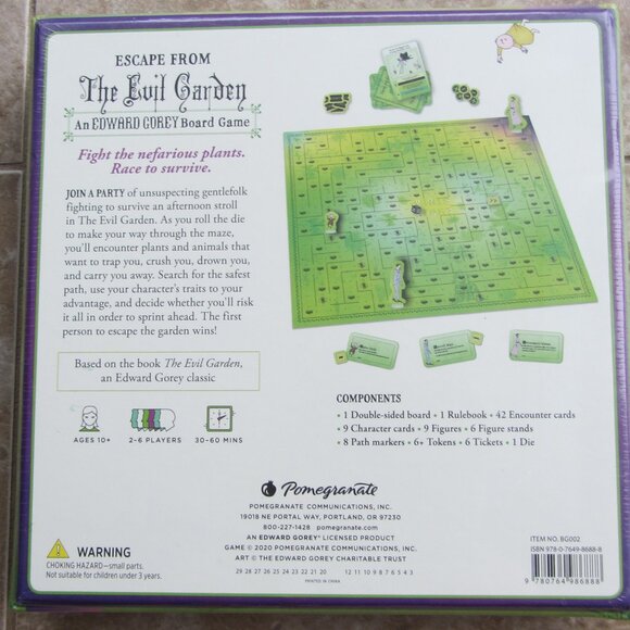 New "Escape From The Evil Garden" Board Game 10+ 2-6 Players - Picture 2 of 4